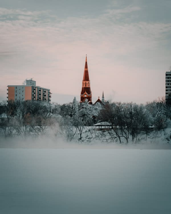 Church for winter photography