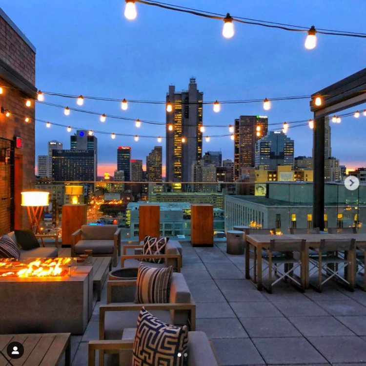 Skyline from Goodale Station Rooftop