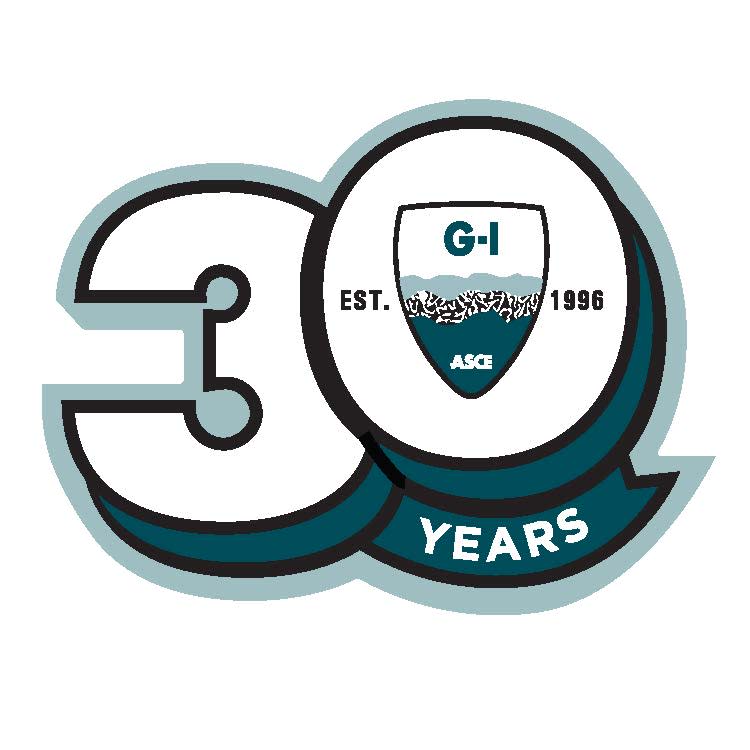 Meeting logo reading :G-I ASCE EST. 1996 30 Years"