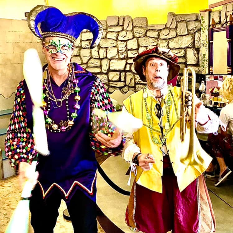 People dressed up for Arts in The Park in The Woodlands, Texas
