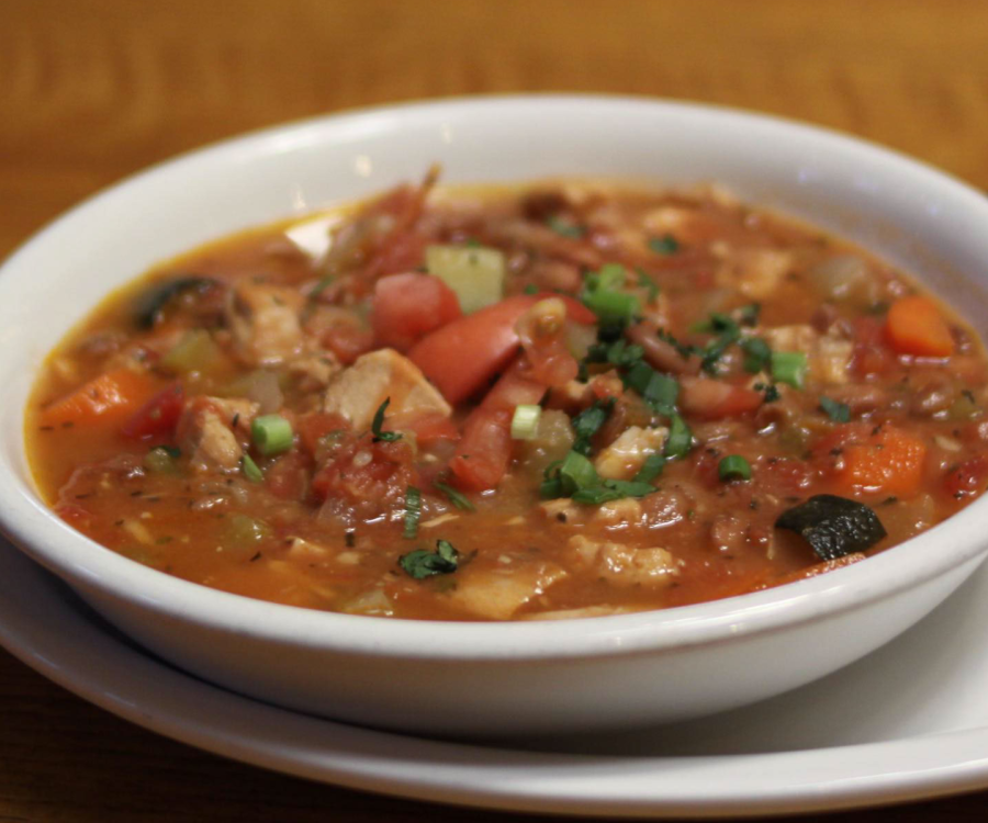 Bowl of green Chile stew from High Noon Restaurant