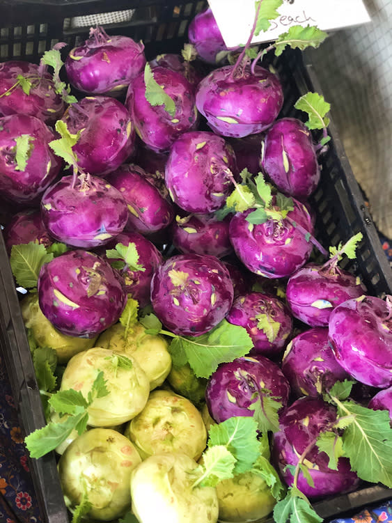 Farmers Markets - Fairbanks Alaska - kohlrabi