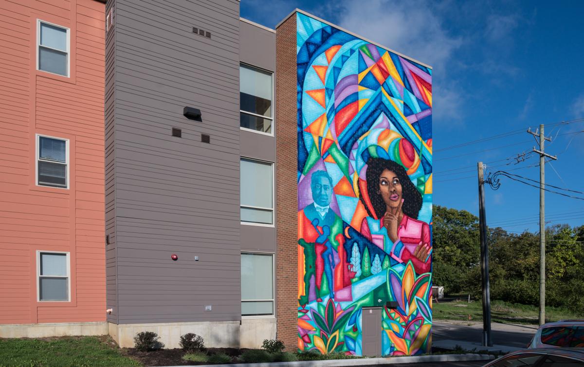 From Enslavement to Emancipation: Sky’s The Limit Mural