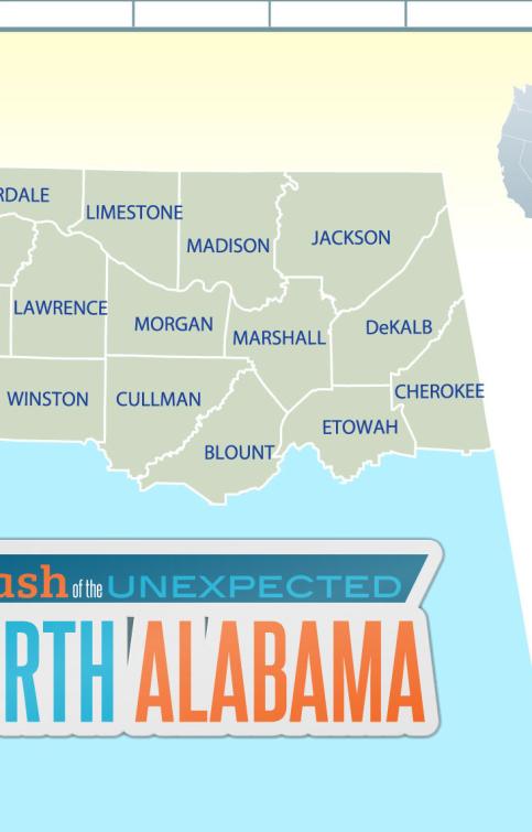 North Alabama Map