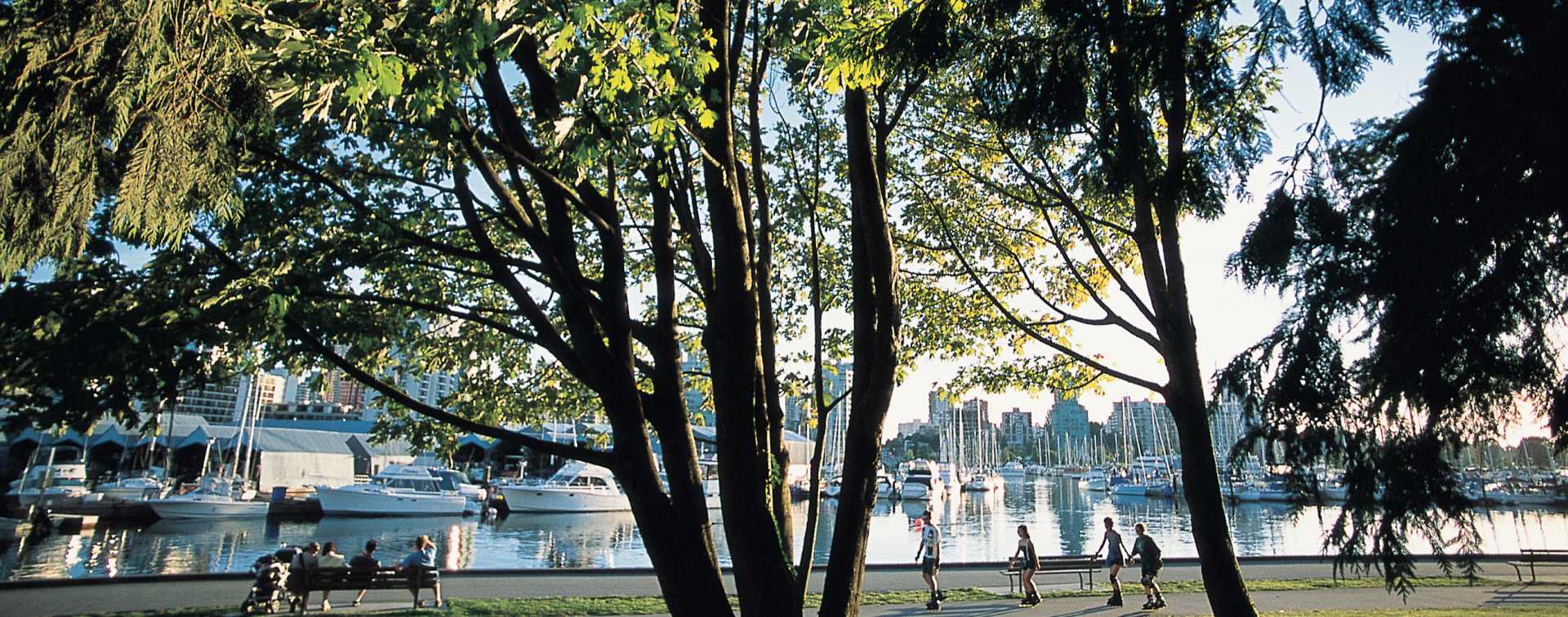 Rollerblading on Seawall