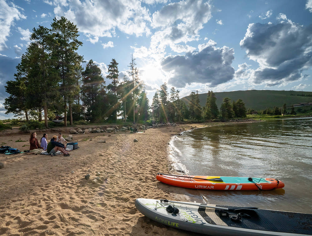 Lake Granby, Colorado Beach and Paddleboard