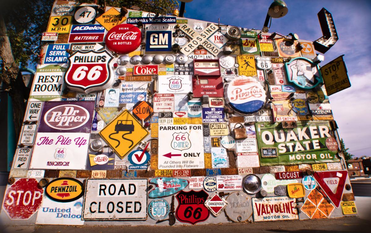 66 Diner Sign Wall