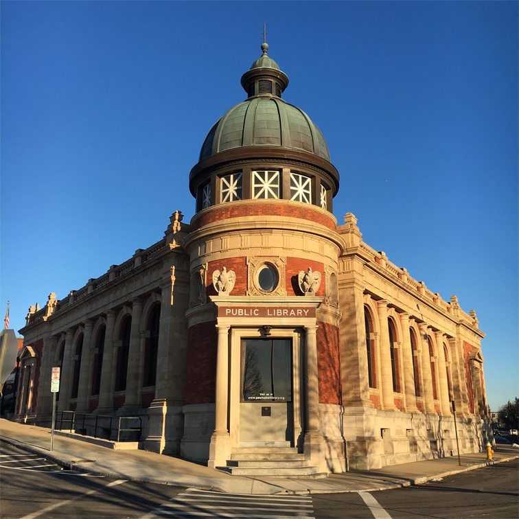 Pawtucket Public Library, downtown Pawtucket
