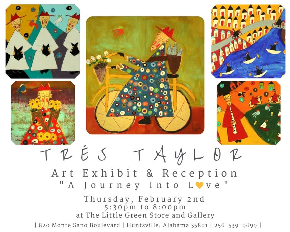 Tres Taylor Art Exhibit Flyer