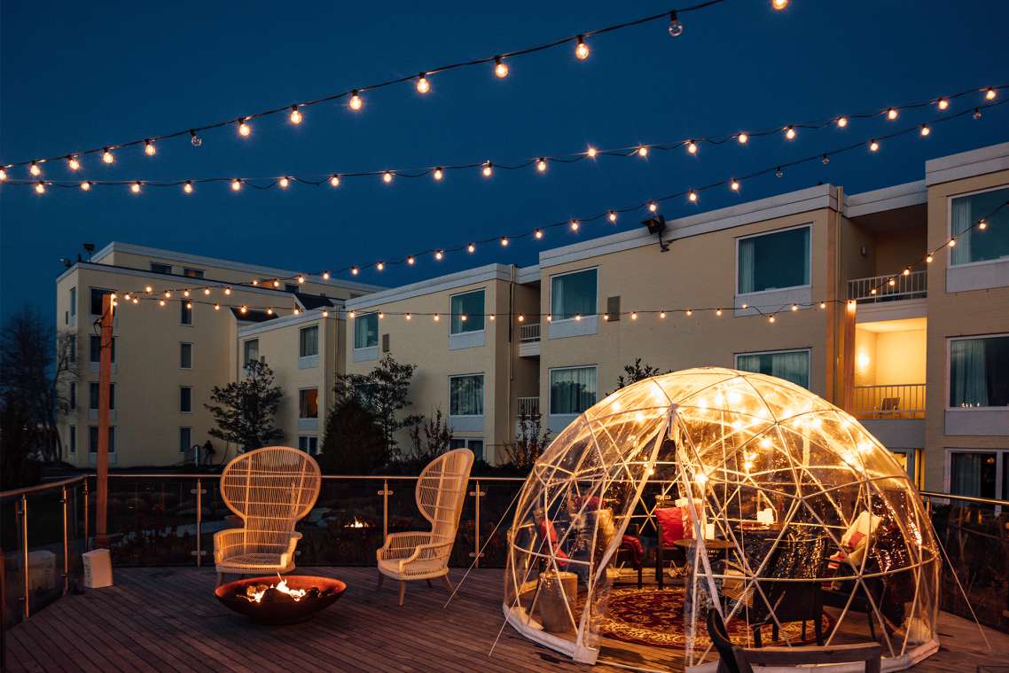Pop Up Igloos At Gurney S Newport Resort Marina In Rhode Island