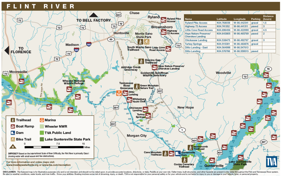 TVA Map of Flint River