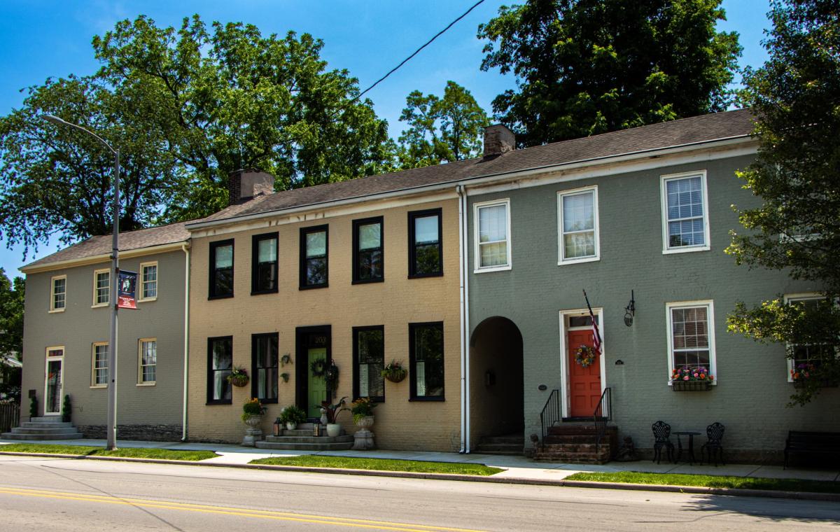 Centerville rowhouses with arch