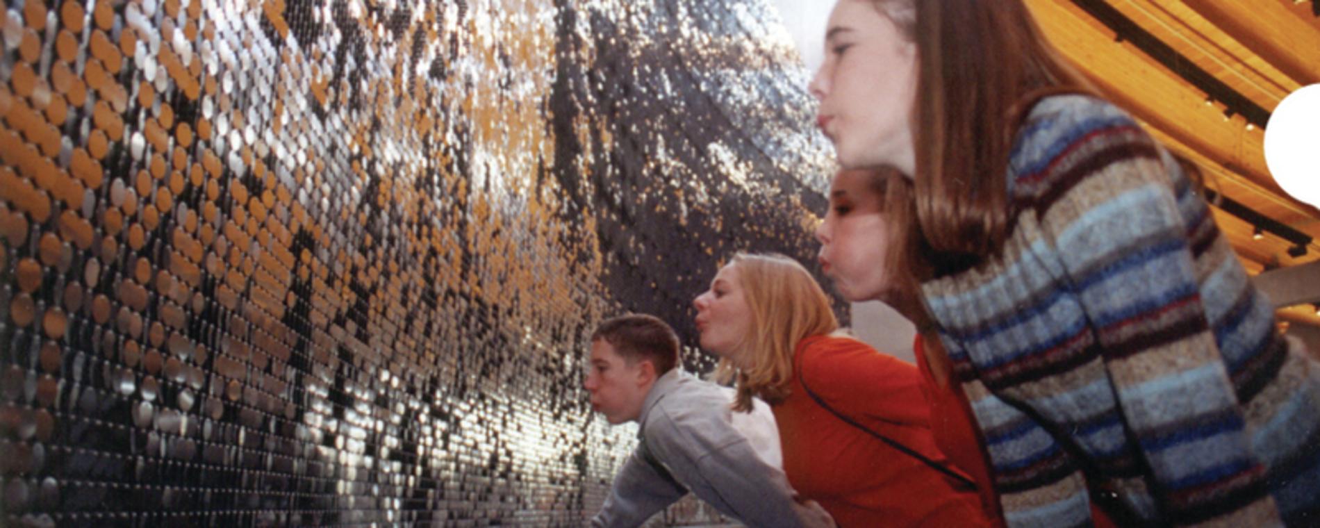 The wind wall in the Flight Pavilion