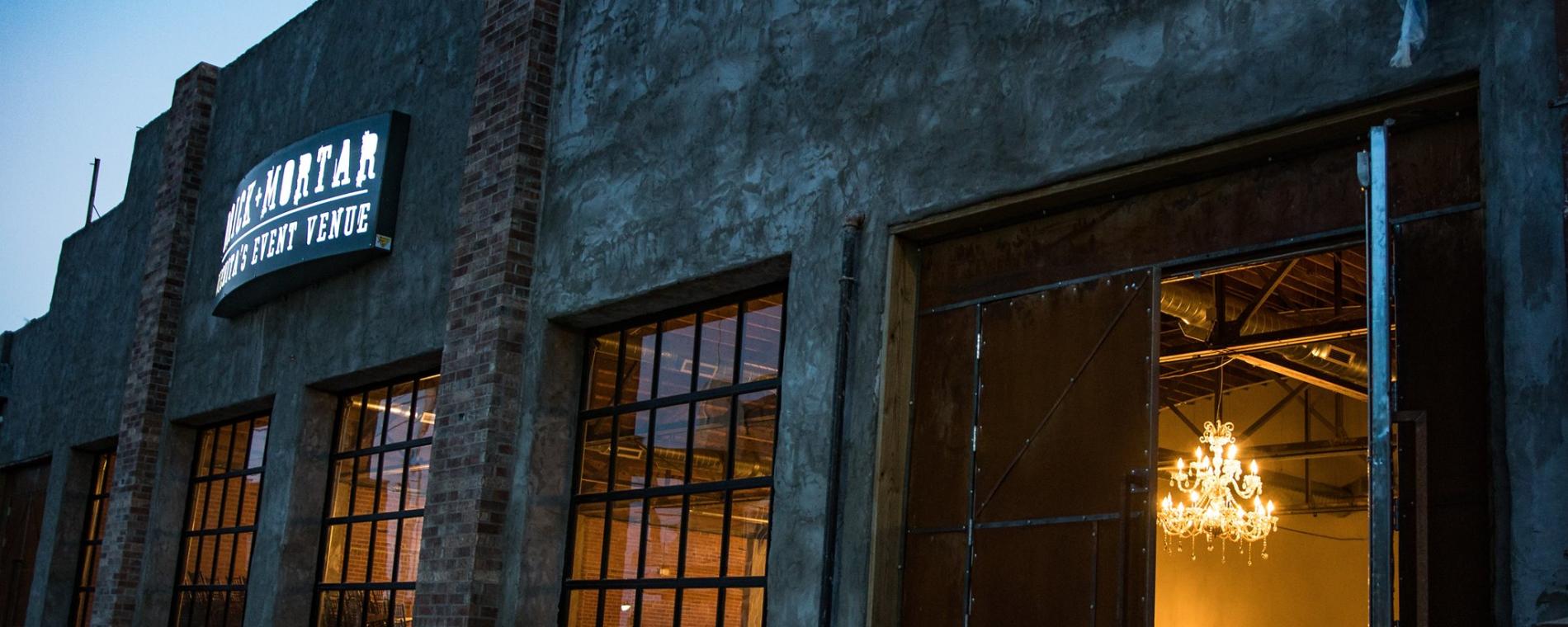 Brick + Mortar Outside Dusk