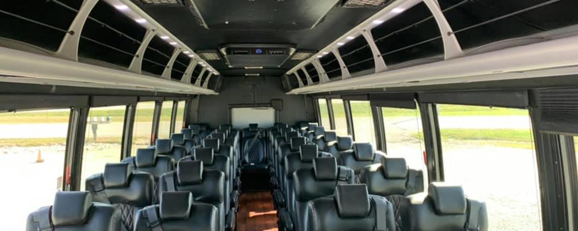 Interior Charter Bus