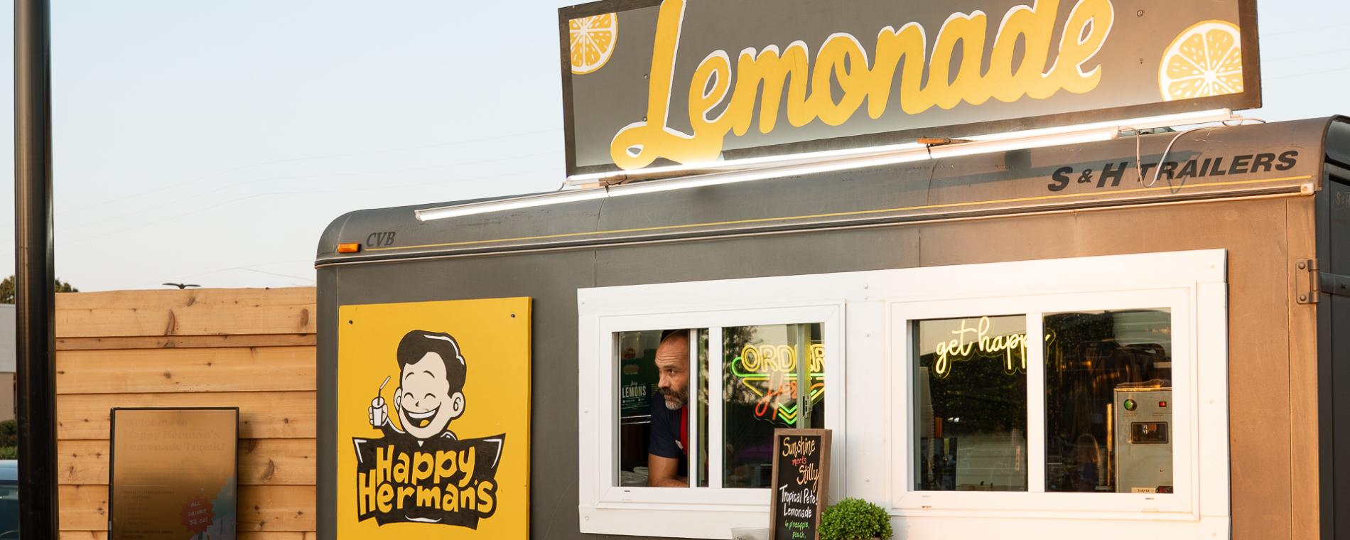 Happy Herman's Lemonade Truck Window View