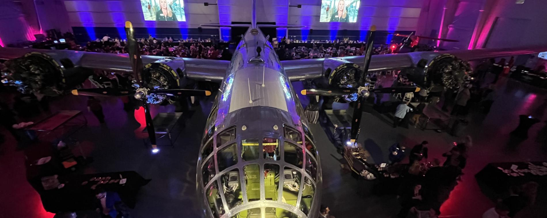 Large Event Setup; B-29 Doc in the hangar