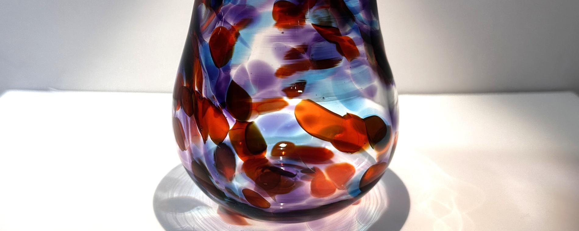 Stemless wine glass, blown by Annie Honn