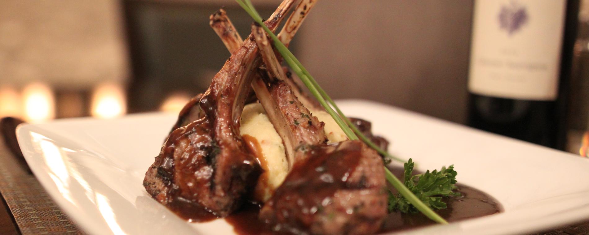 Marriott Fireside Lamb Chops