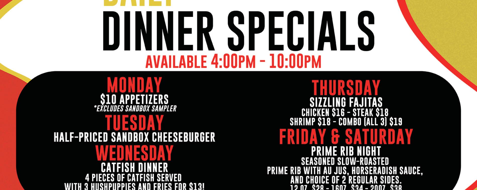 Daily Dinner Specials