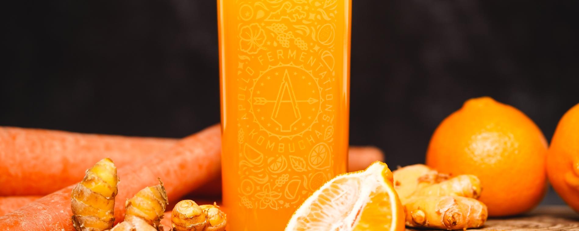 The Golden Ticket, Turmeric Carrot Mandarin Orange Apollo Fermentations