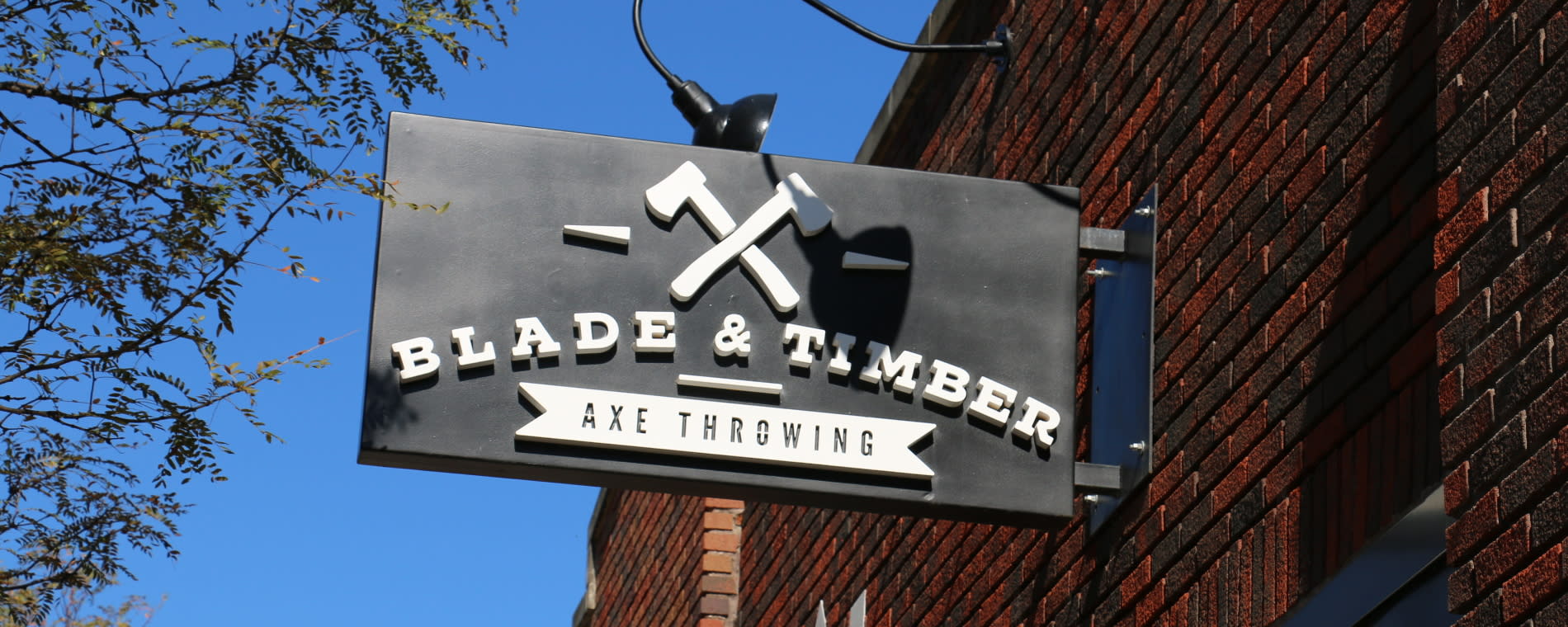 Blade and Timber Sign