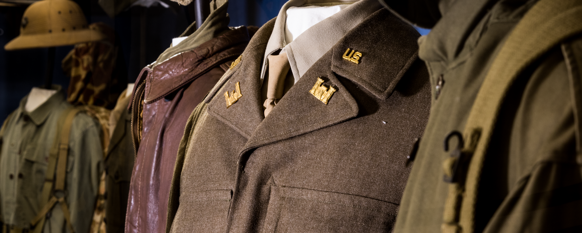 World War II Military Uniforms on Exhibit