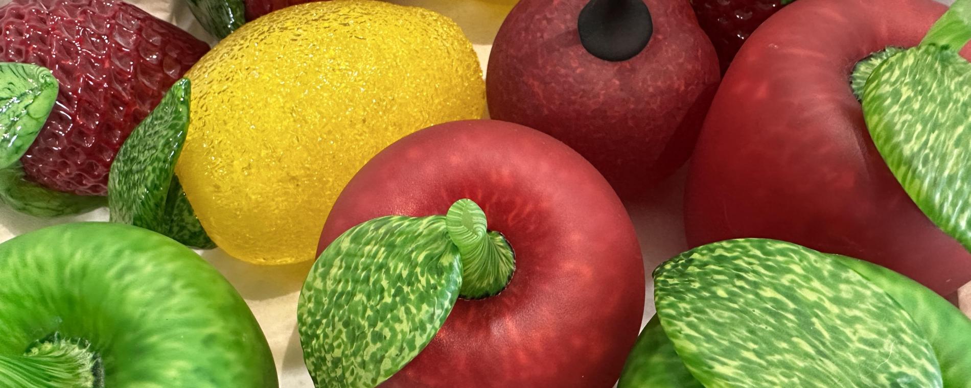 Glass fruit by Danny Polk