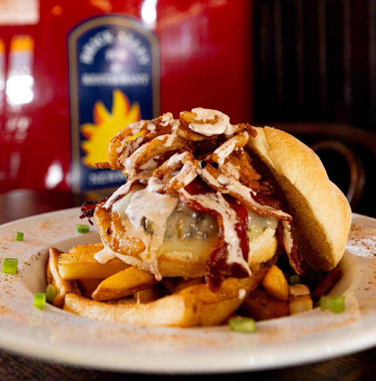 Cajun Ranch Steak House Burger | Brick Alley Pub | Newport Burger