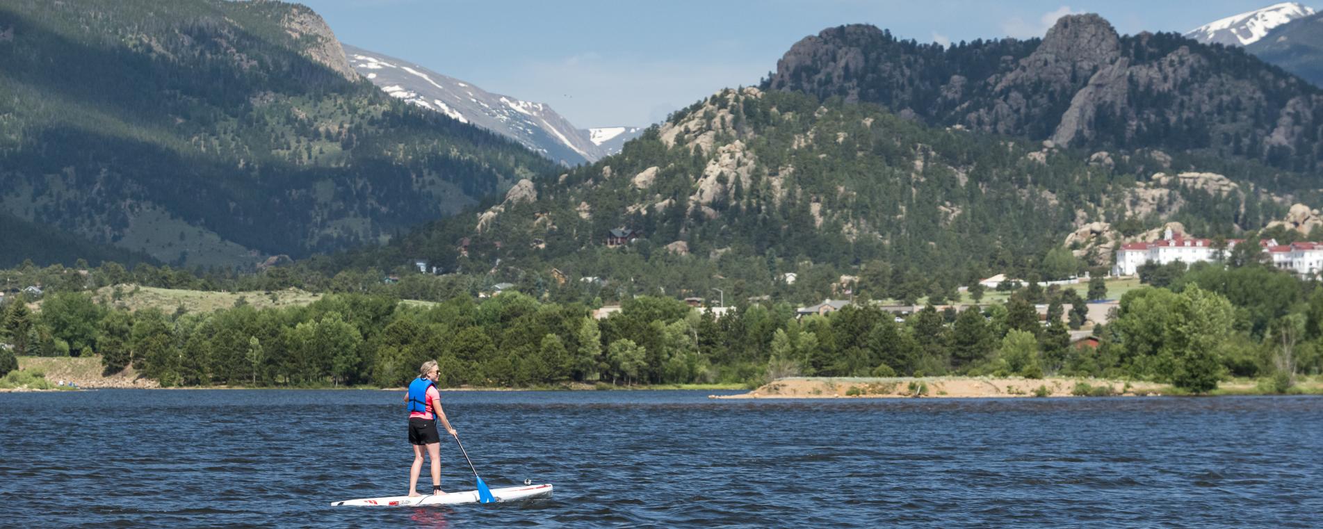 SUP on Lake Estes