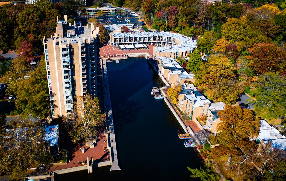 Lake Anne - Drone/ Aerial Shot - Fall - Foliage