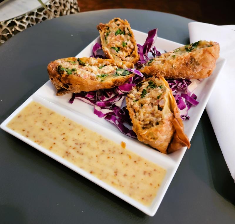 Plate of Lowcountry Eggrolls from Rivertown Bistro 