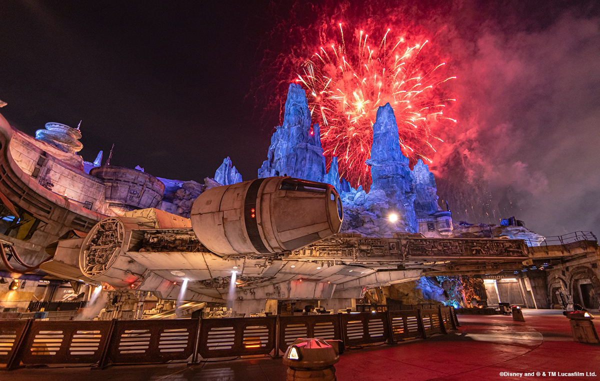 Season of the Force Disney Fireworks Star Wars Day