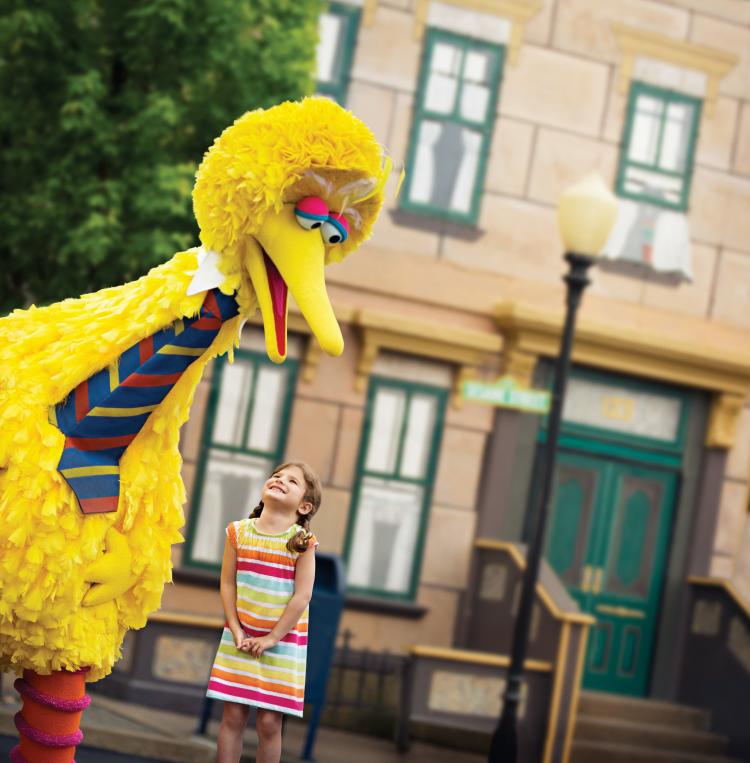 Big Bird at Sesame Place