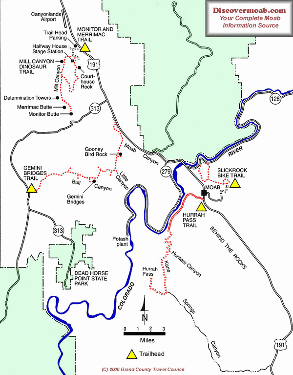 Hurrah Pass trail map