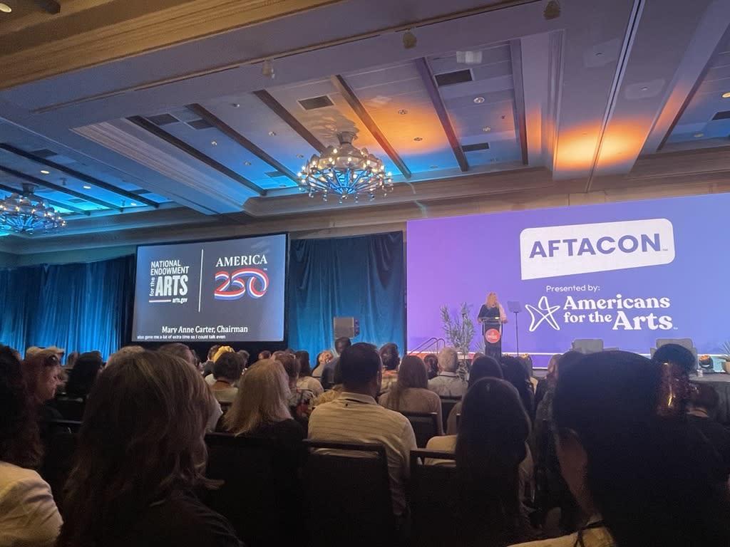 A photo of a general session at AFTACON in Albuquerque.