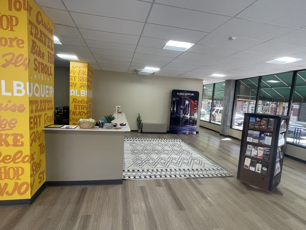 A photo of the interior of the Route 66 Information Station.