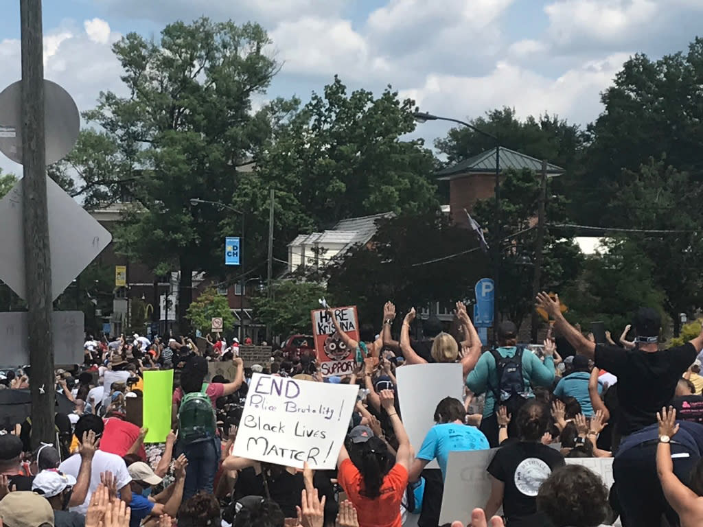 June 6 2020 Rally for Justice on Franklin Street Chapel Hill