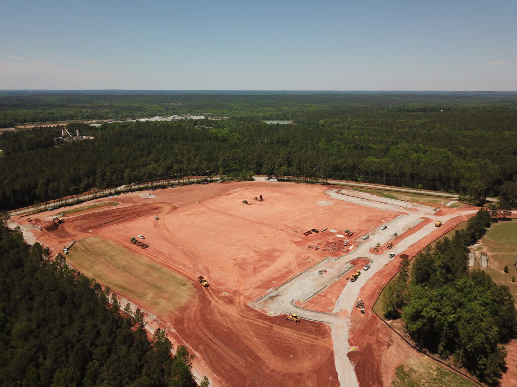 Aerial of Patriots Park Expansion