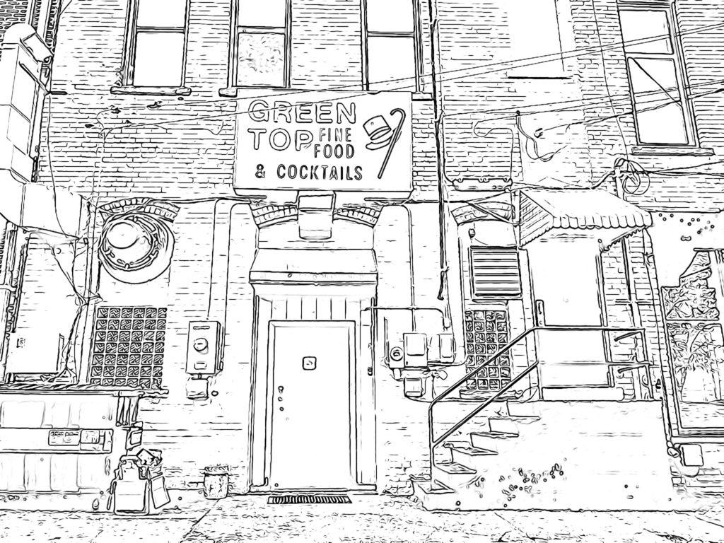Green Top Tavern Coloring Page