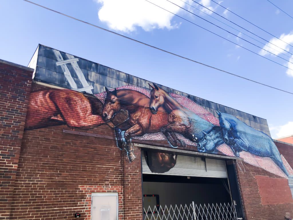 Mural - Jumping Horses