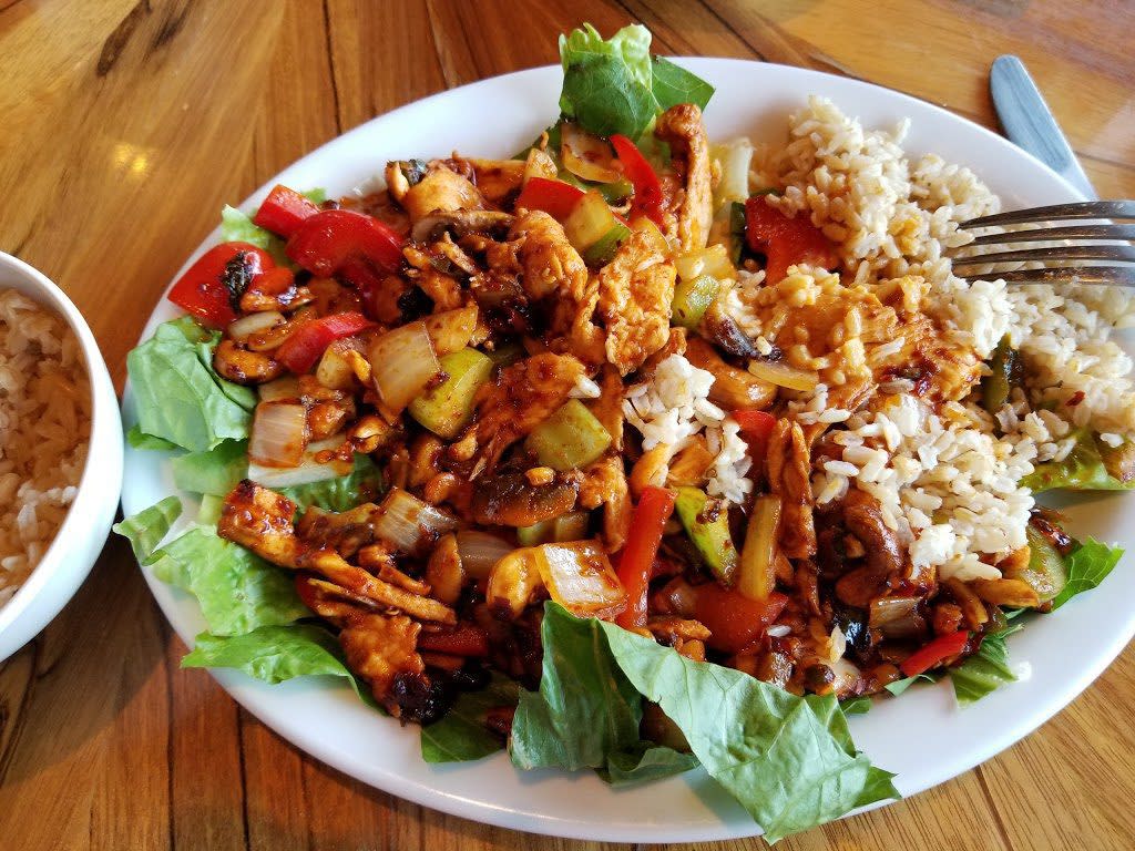 Thai food dish at peppers thai