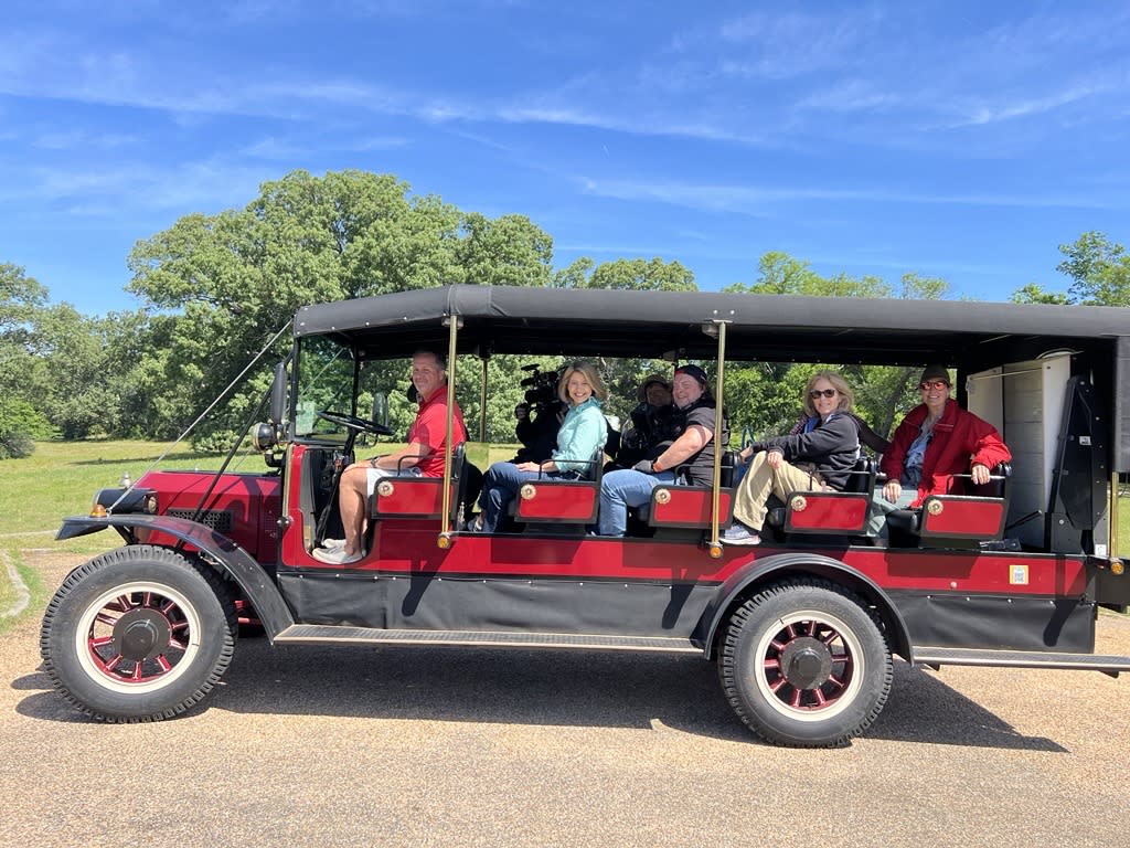 Samantha Brown in the Steamer Wagon