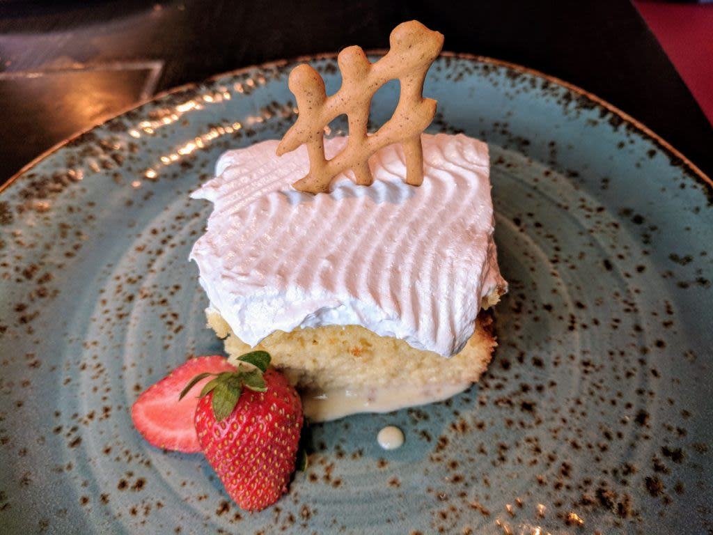 Dessert on Plate
