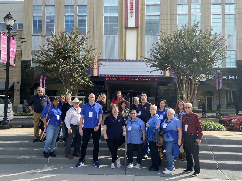Texas Travel Counselors and Elizabeth Eddins at Market Street in The Woodlands, Texas