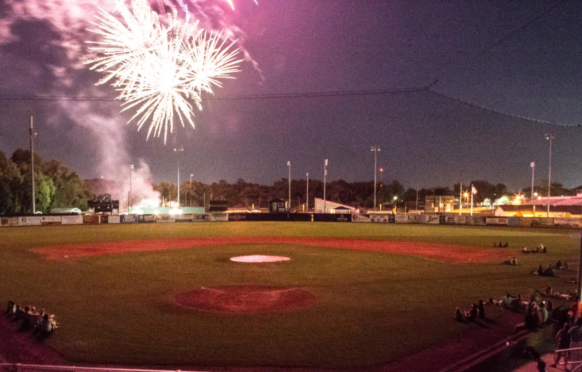 Wilmington Sharks Baseball Fireworks