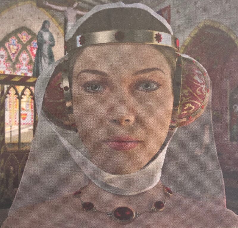 Lady Alina da Braose - a woman in medieval dress.