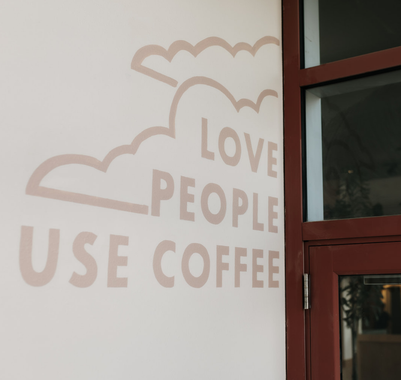 Little Bear Civic Plaza Love People Use Coffee Mural