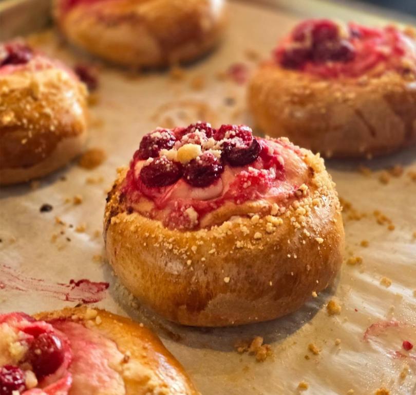 Knead Cherries & Cream Danish