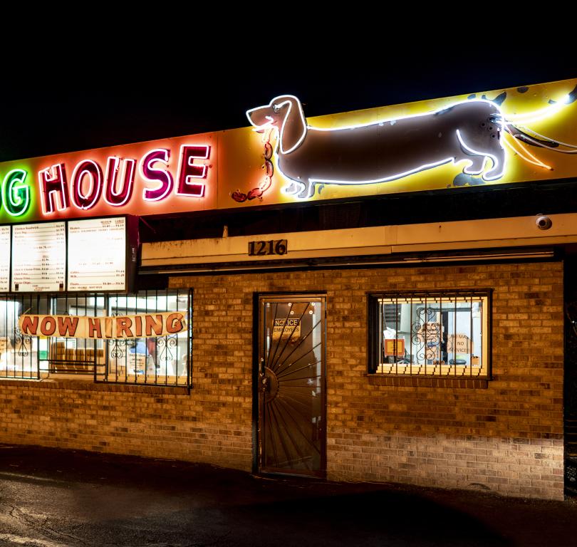 Dog house drive in